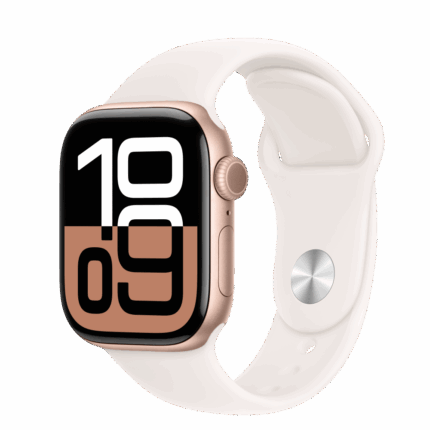 Apple Watch S10 Cellular 42mm Rose Gold Alu Case with Light Blush Sport Band - S/M